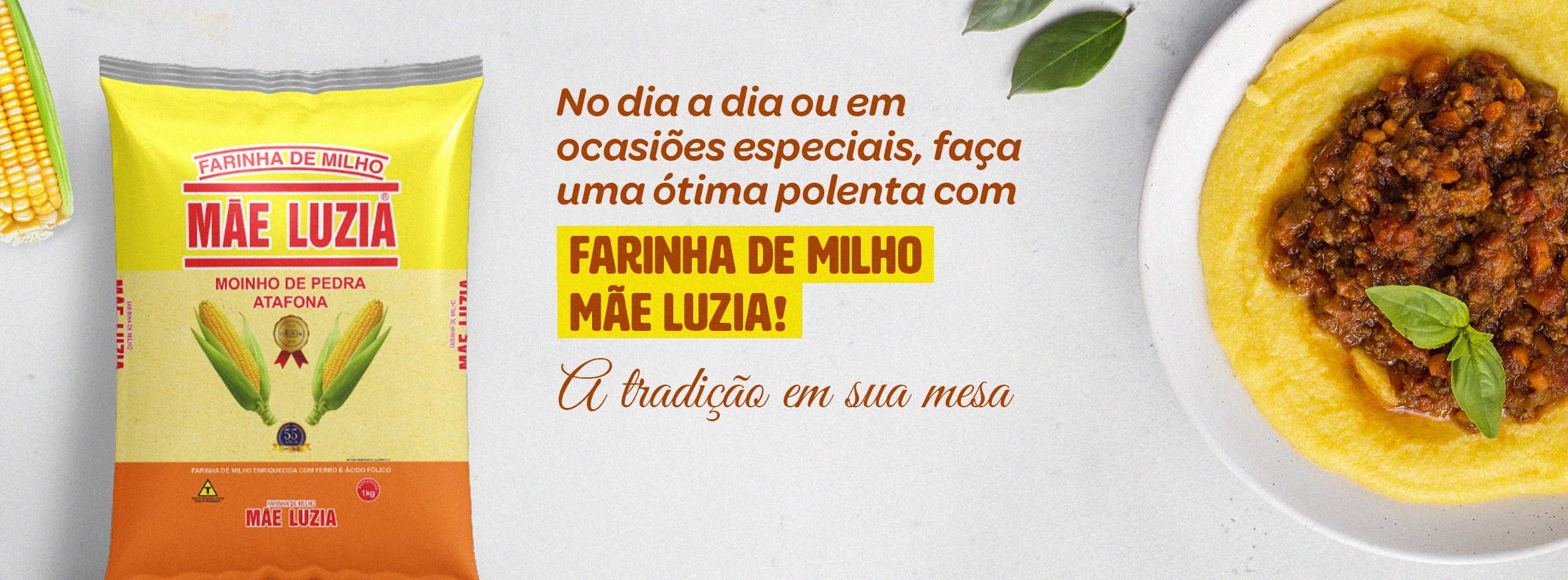 Banner Farinha de Milho Mãe Luzia